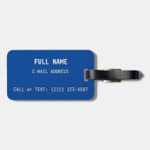 カラフル荷物タグのドーナツ ラゲッジタグ (裏面横)