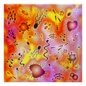 カラフル菌 ポスター (正面)