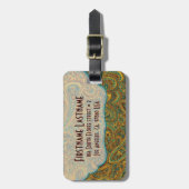 カラフル華美レトロペイズリー ラゲッジタグ (正面縦)