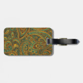 カラフル華美レトロペイズリー ラゲッジタグ (裏面横)