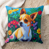 カラフル華 クッション (ブランケット)