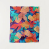 カラフル落ちた葉 タペストリー (正面)