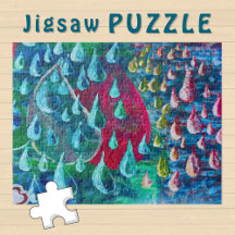 カラフル落書き絵を描の壁に雨が降る –