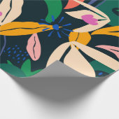 カラフル葉パタ鮮やかーン ラッピングペーパー (角)