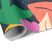 カラフル葉パタ鮮やかーン ラッピングペーパー (ロールコーナー)