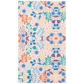 カラフル葉モダン葉のパターン テーブルクロス (正面)