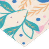 カラフル葉モダン葉のパターン テーブルクロス (アングル)