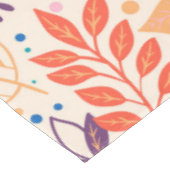 カラフル葉モダン葉のパターン テーブルクロス (アングル)