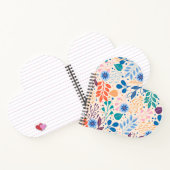 カラフル葉モダン葉のパターン ノートブック (内部)