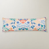 カラフル葉モダン葉のパターン ボディピロー (裏面)