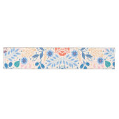 カラフル葉モダン葉のパターン ミディアムテーブルランナー (横)