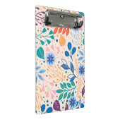 カラフル葉モダン葉のパターン ミニクリップボード (アングル)