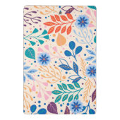 カラフル葉モダン葉のパターン ミニクリップボード (裏面)