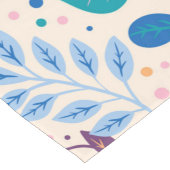 カラフル葉モダン葉のパターン ロングテーブルランナー (コーナー)