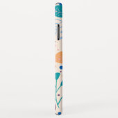 カラフル葉モダン葉のパターン Case-Mate iPhoneケース (裏面/右)