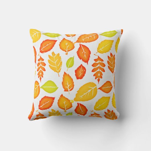 カラフル葉型 クッション (裏面)