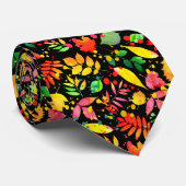 カラフル葉型 ネクタイ (ロール)