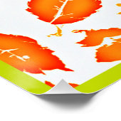 カラフル葉型 ポスター (コーナー)