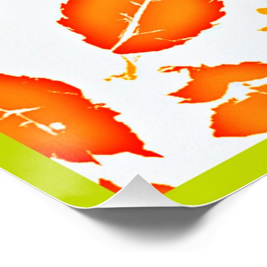 カラフル葉型 ポスター (コーナー)