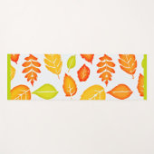 カラフル葉型 ヨガマット (正面(横))