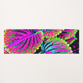 カラフル葉型 ヨガマット (裏面(横))