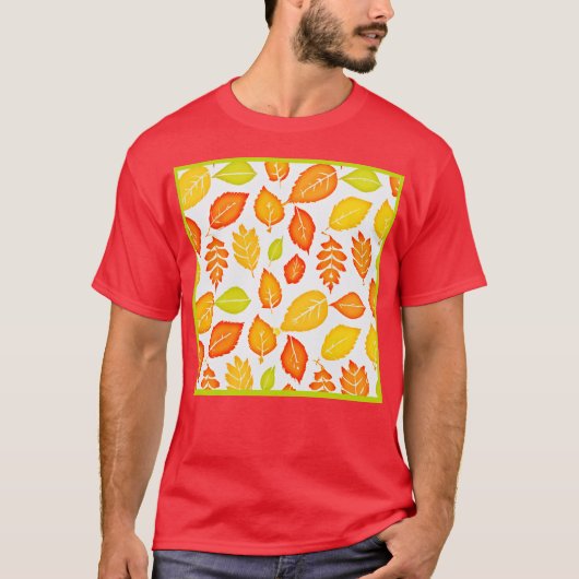 カラフル葉型 Tシャツ (正面)