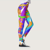 カラフル葉棒 レギンス (右)