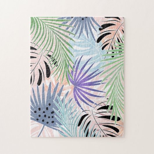 カラフル葉椰木 ジグソーパズル (縦)