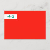 カラフル葉熱帯マクシマ結婚リスト エンクロージャーカード (裏面)