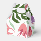 カラフル葉熱帯マクシマ結婚リスト フェイバーボックス (裏面サイド)