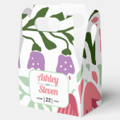 カラフル葉熱帯マクシマ結婚リスト フェイバーボックス (オープン)