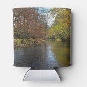 カラフル葉秋反射オン秋のストリーム 缶クーラー (裏面)