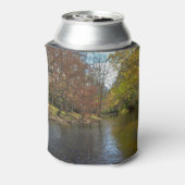 カラフル葉秋反射オン秋のストリーム 缶クーラー (缶裏面)