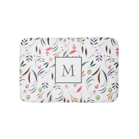 カラフル葉羽 バスマット (正面)