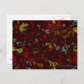 カラフル葉花 ポストカード (正面/裏面)