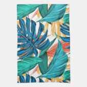 カラフル葉 キッチンタオル (縦)