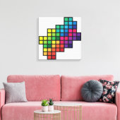 カラフル葉 キャンバスプリント (インサイチュ (リビング))