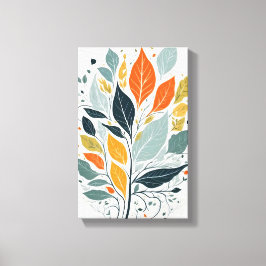 カラフル葉 キャンバスプリント