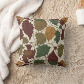 カラフル葉 クッション (ブランケット)