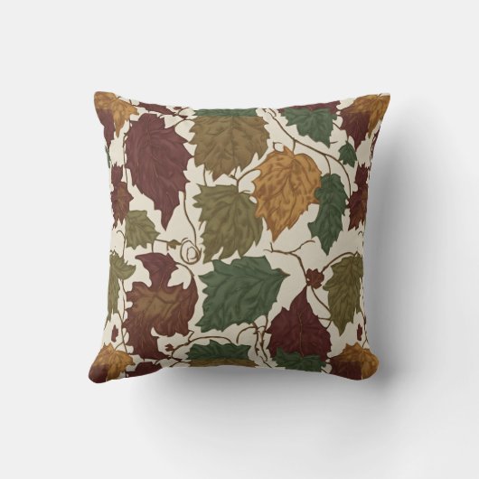 カラフル葉 クッション (裏面)