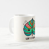 カラフル葉 コーヒーマグカップ (正面左)