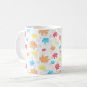 カラフル葉 コーヒーマグカップ (正面左)