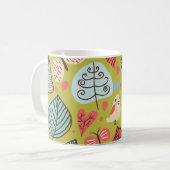 カラフル葉 コーヒーマグカップ (正面左)