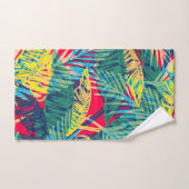 カラフル葉 バスタオルセット (ハンドタオル)