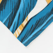 カラフル葉 フリースブランケット (角)