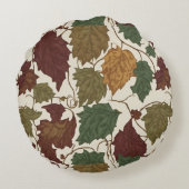 カラフル葉 ラウンドクッション (裏面)