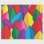 カラフル葉 ラッピングペーパー (フラット)