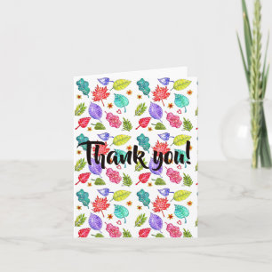 カラフル葉Greeting Card カード