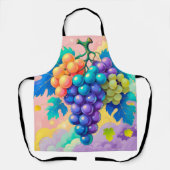 カラフル葡萄 エプロン (正面)