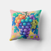カラフル葡萄 クッション (裏面)
